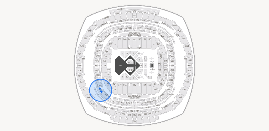 Caesars Superdome Seating Chart