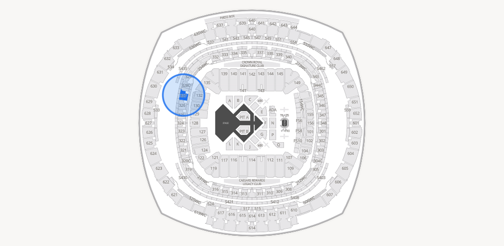 Caesars Superdome Seating Chart