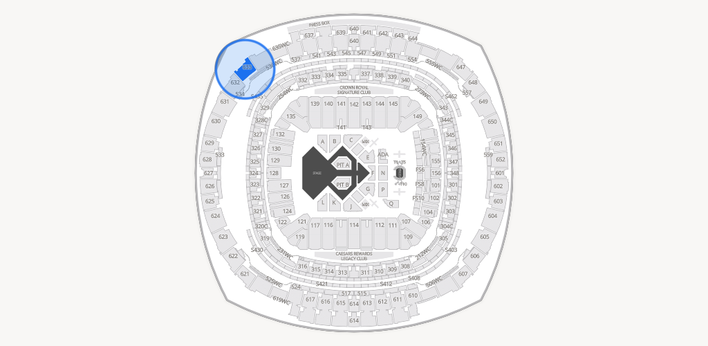 Caesars Superdome Seating Chart
