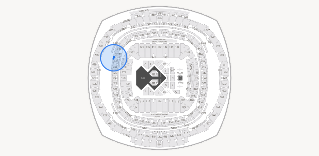 Caesars Superdome Seating Chart