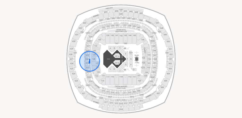 Caesars Superdome Seating Chart