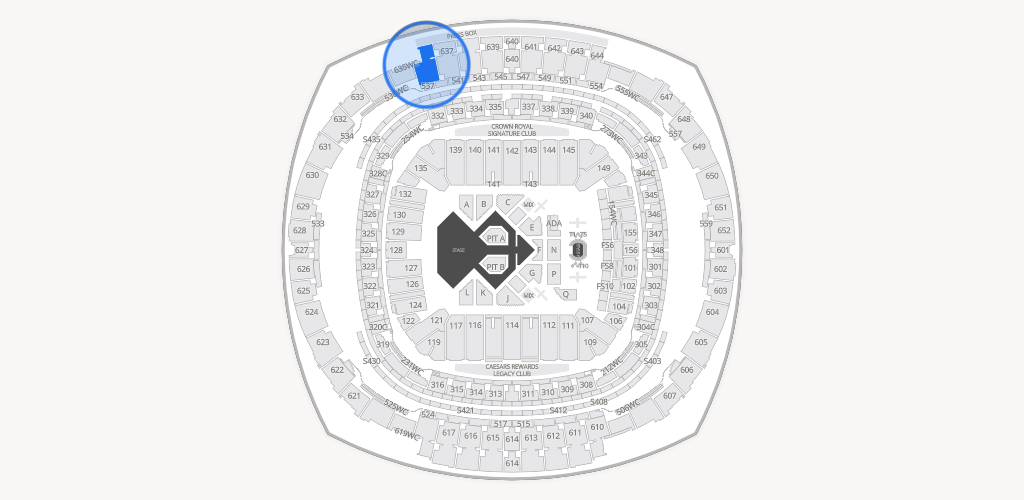 Caesars Superdome Seating Chart