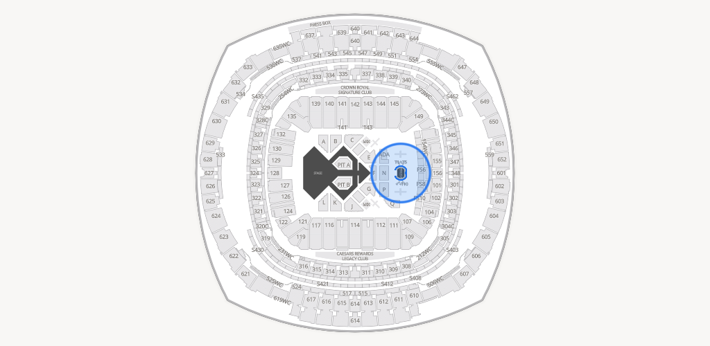 Caesars Superdome Seating Chart