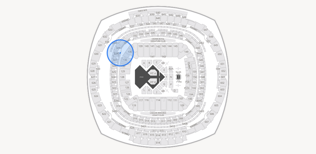 Caesars Superdome Seating Chart
