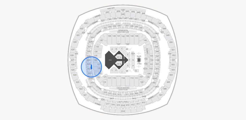 Caesars Superdome Seating Chart