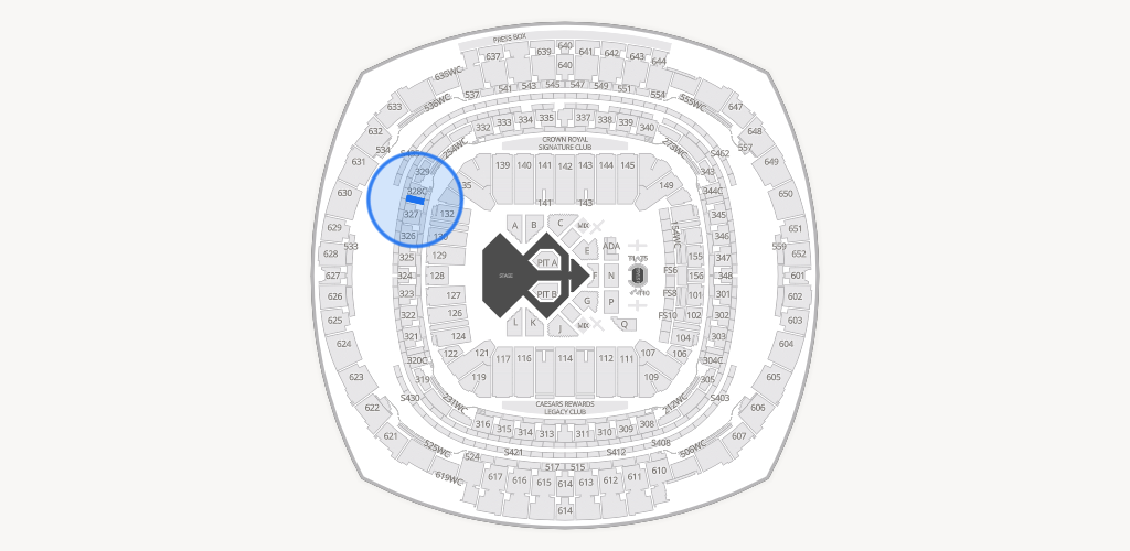 Caesars Superdome Seating Chart