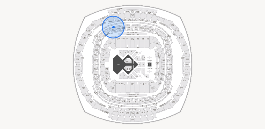 Caesars Superdome Seating Chart