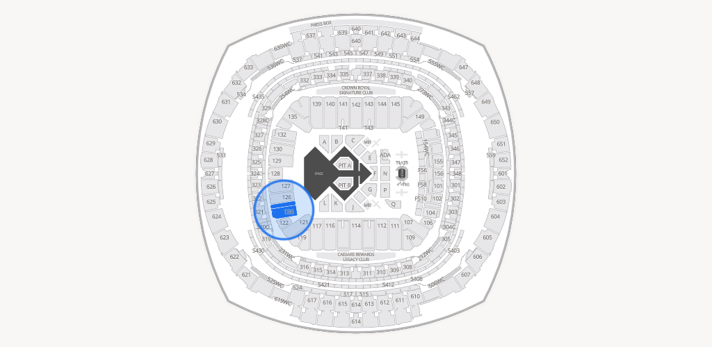 Caesars Superdome Seating Chart