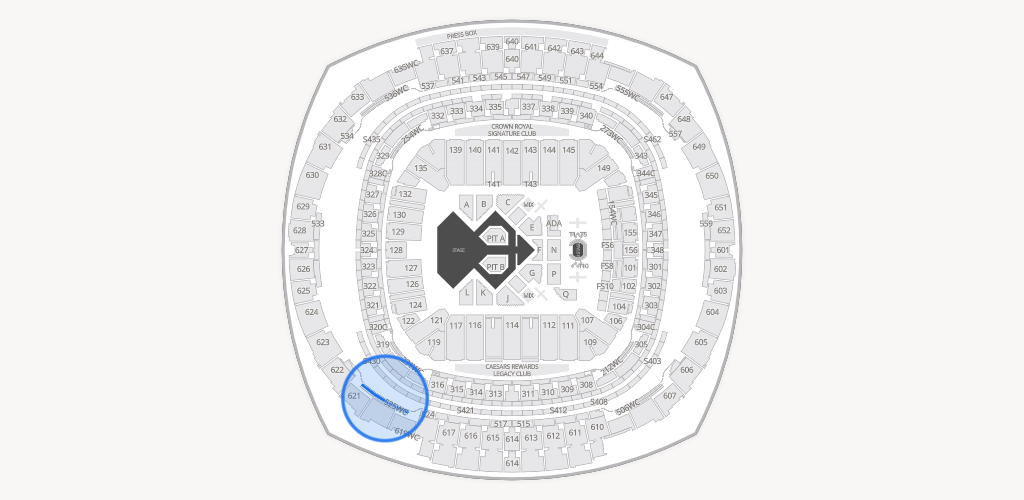 Caesars Superdome Seating Chart