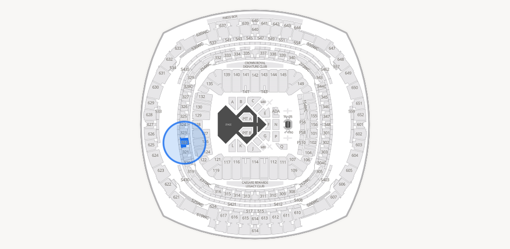 Caesars Superdome Seating Chart