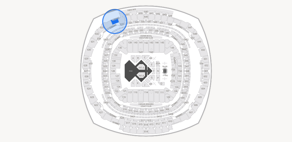 Caesars Superdome Seating Chart