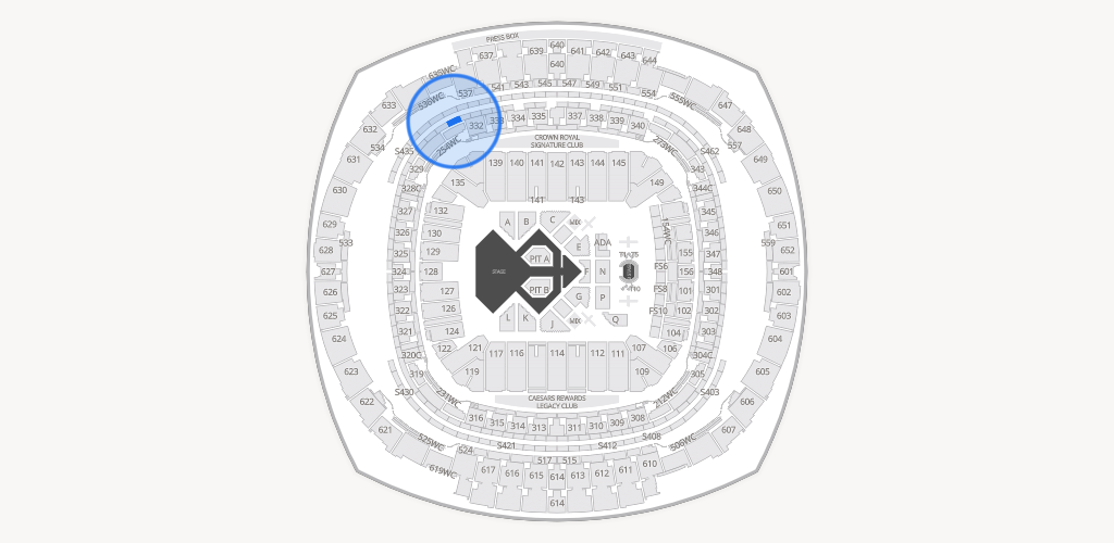 Caesars Superdome Seating Chart