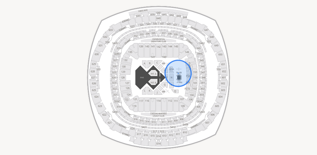 Caesars Superdome Seating Chart
