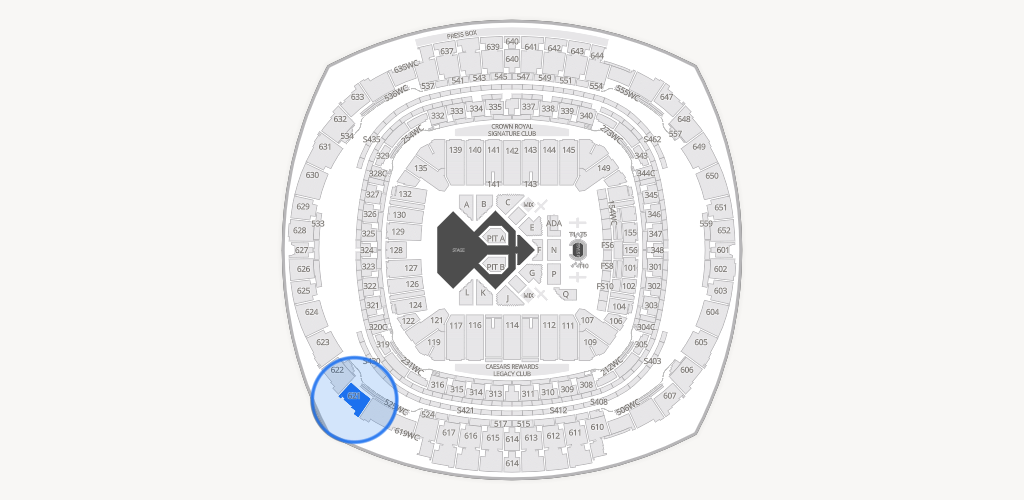 Caesars Superdome Seating Chart