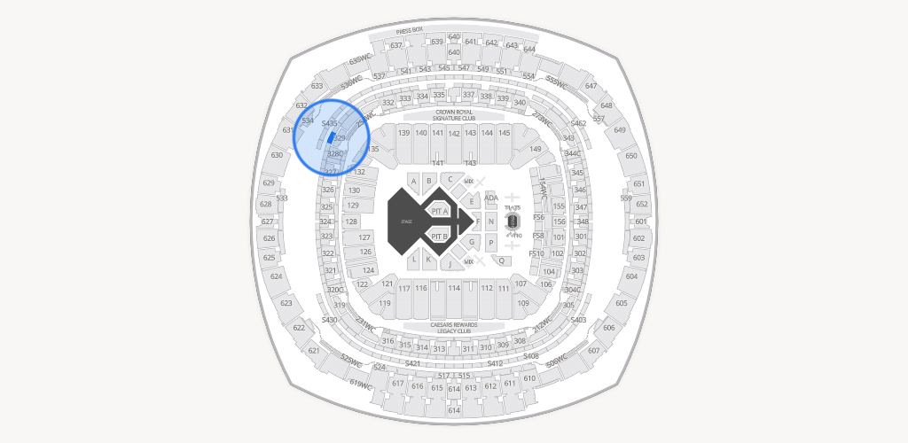 Caesars Superdome Seating Chart