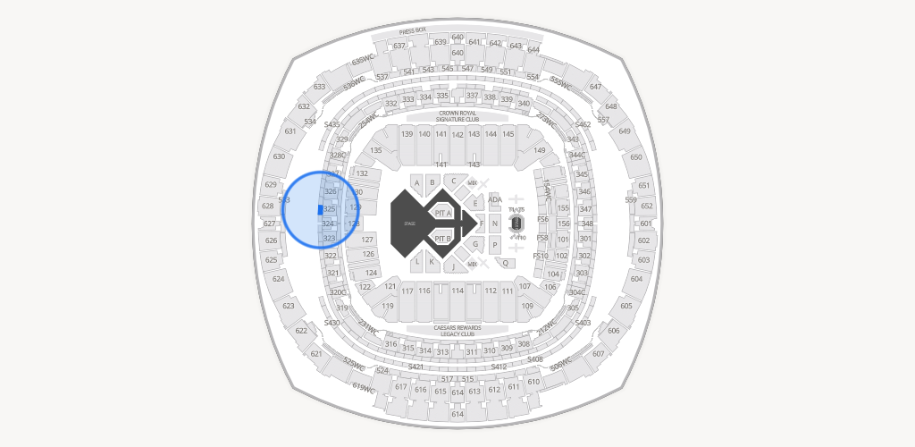 Caesars Superdome Seating Chart