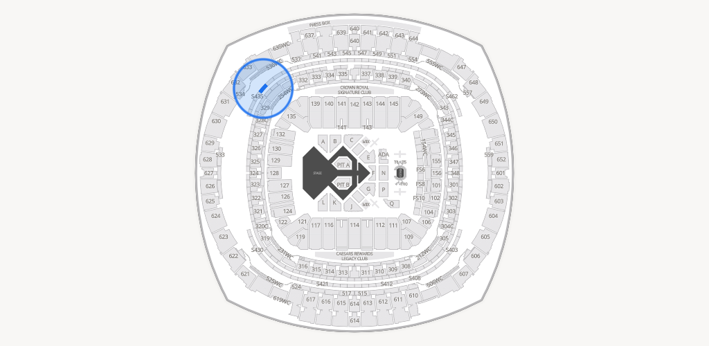 Caesars Superdome Seating Chart