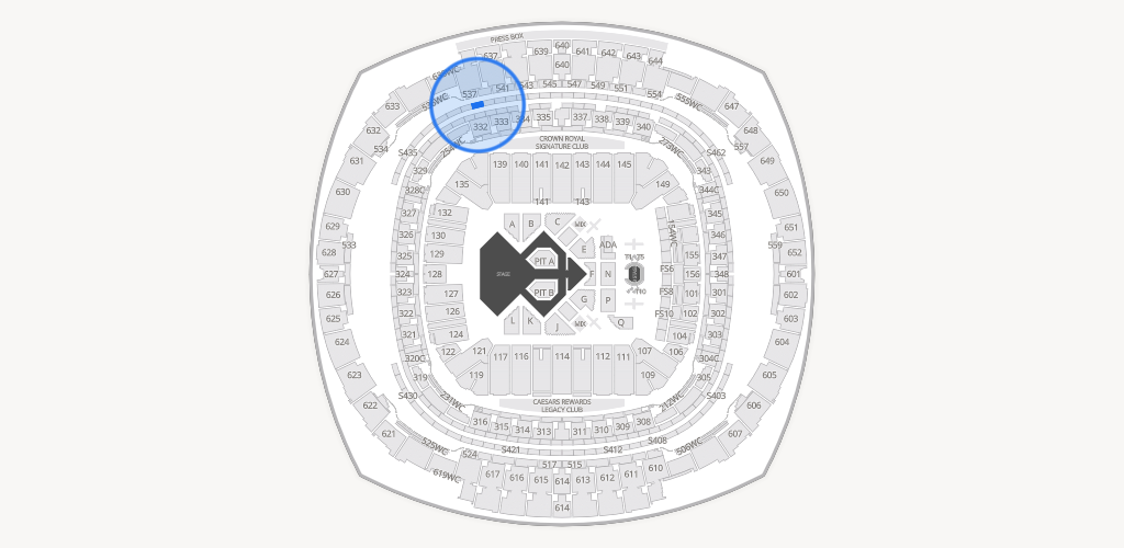 Caesars Superdome Seating Chart