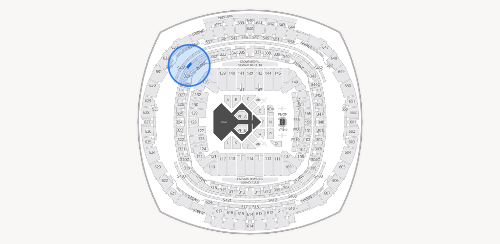 Caesars Superdome Seating Chart