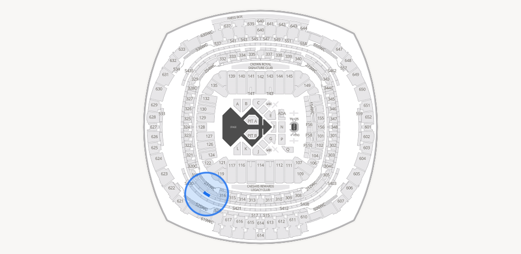 Caesars Superdome Seating Chart