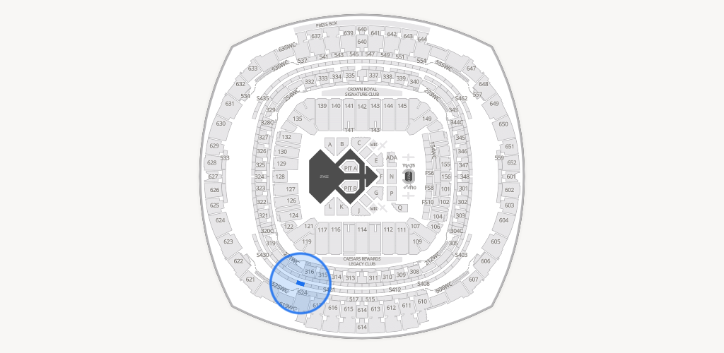 Caesars Superdome Seating Chart