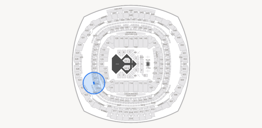 Caesars Superdome Seating Chart