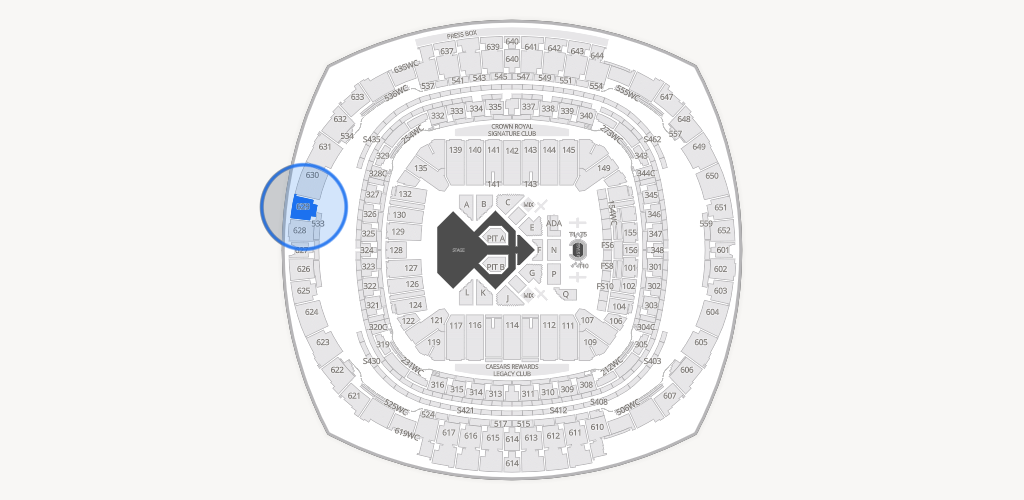Caesars Superdome Seating Chart