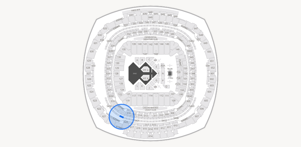Caesars Superdome Seating Chart