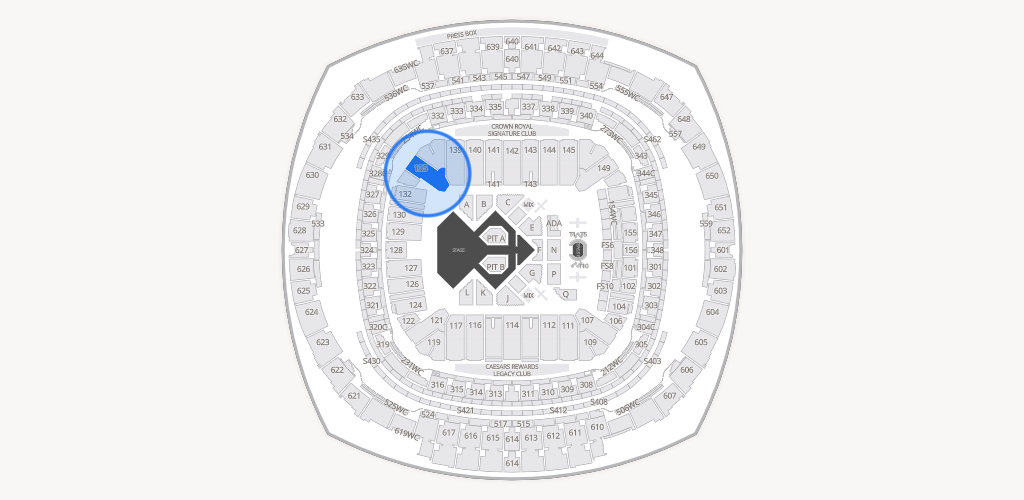 Caesars Superdome Seating Chart