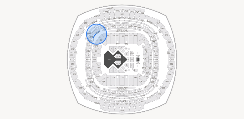 Caesars Superdome Seating Chart