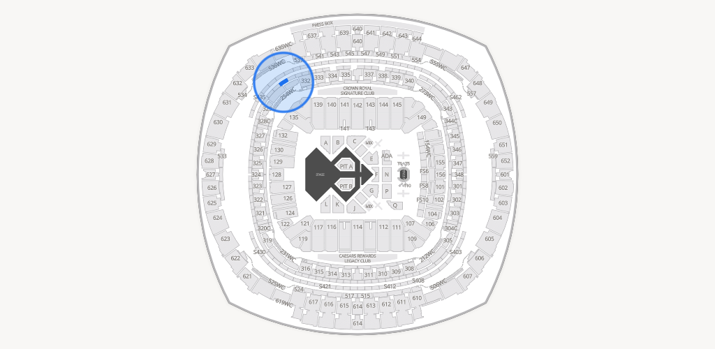 Caesars Superdome Seating Chart
