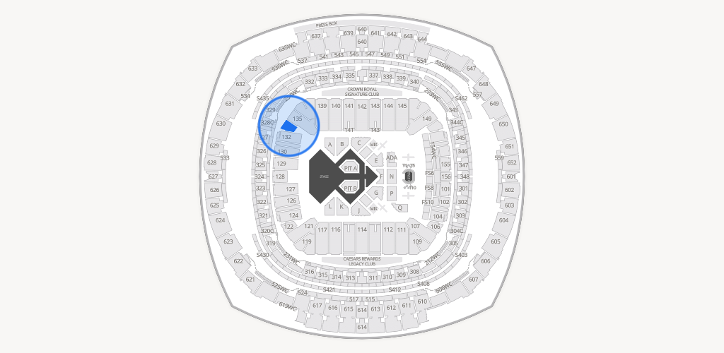 Caesars Superdome Seating Chart