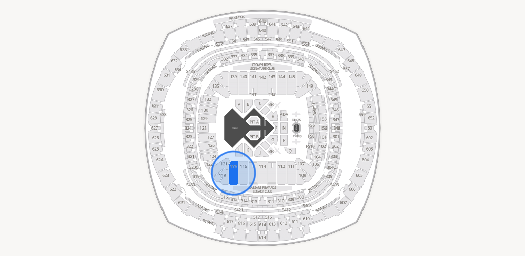 Caesars Superdome Seating Chart