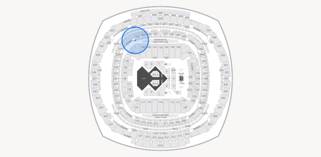 Caesars Superdome Seating Chart