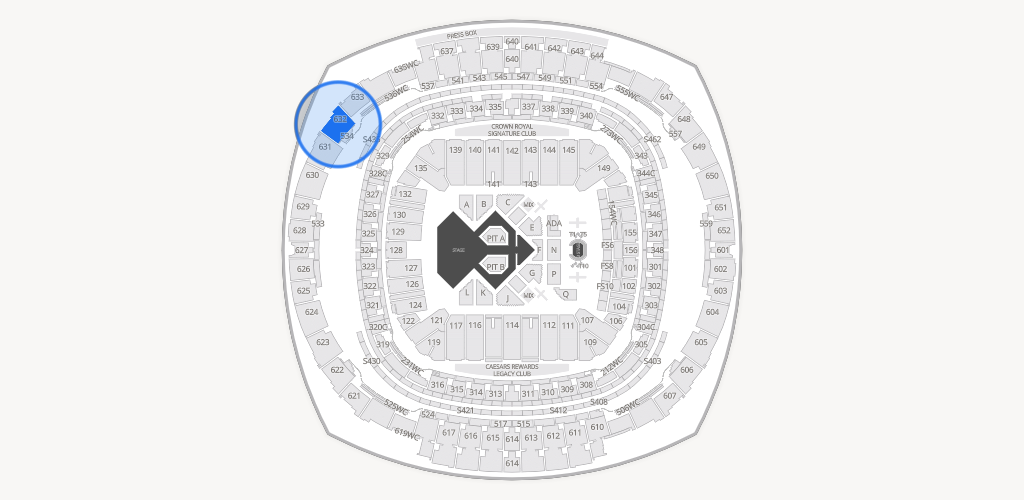 Caesars Superdome Seating Chart