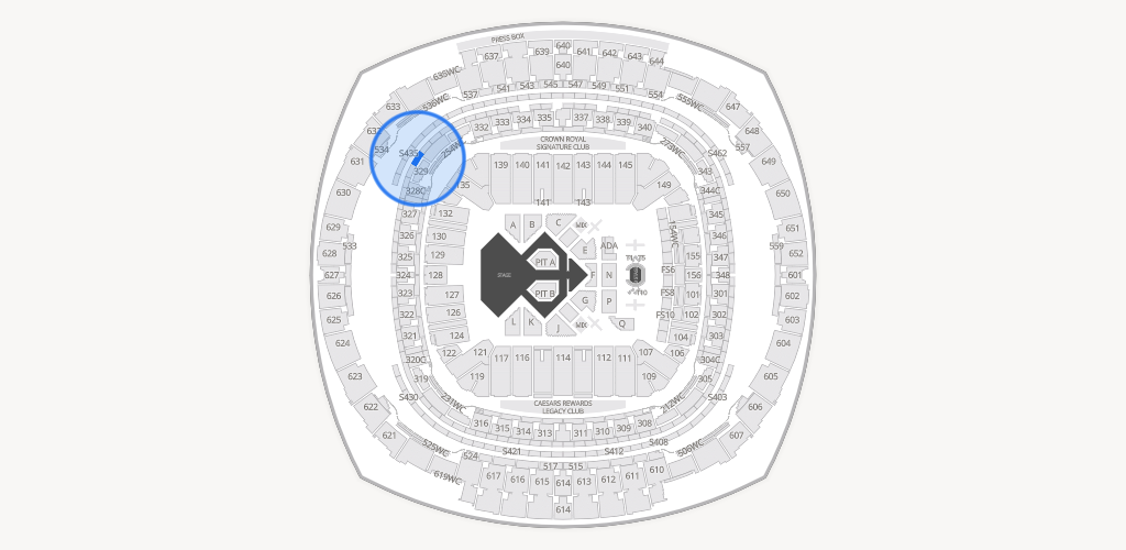 Caesars Superdome Seating Chart