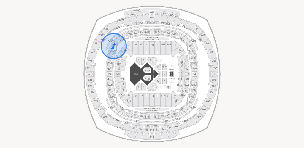 Caesars Superdome Seating Chart