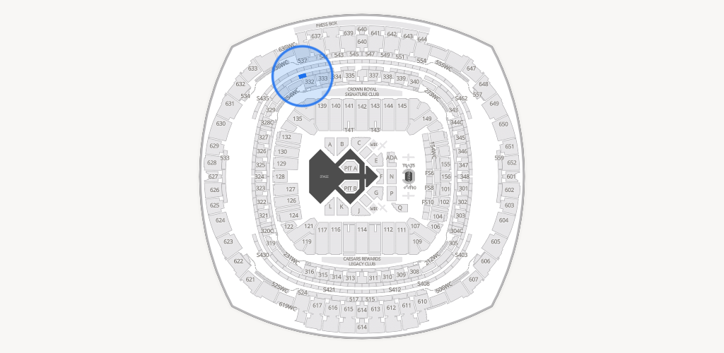 Caesars Superdome Seating Chart