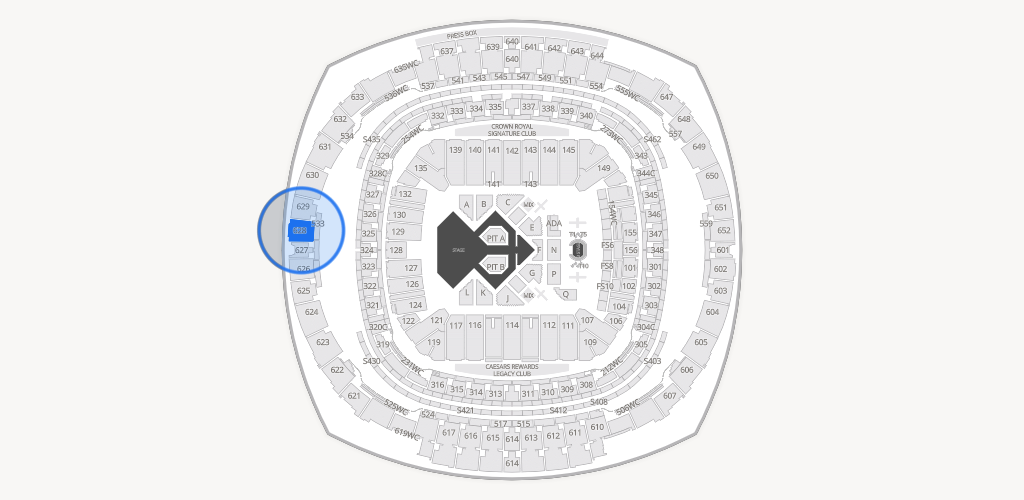 Caesars Superdome Seating Chart