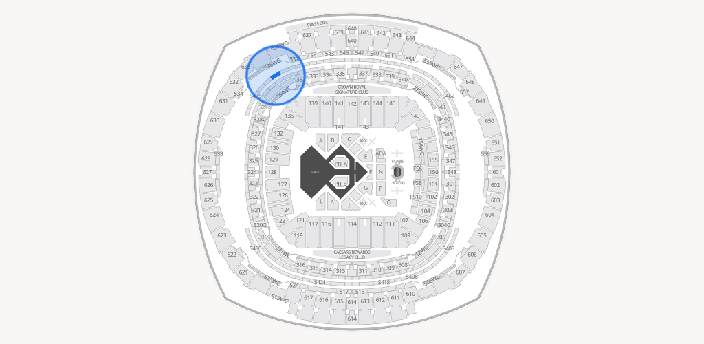 Caesars Superdome Seating Chart