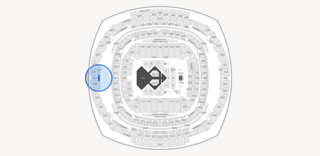 Caesars Superdome Seating Chart