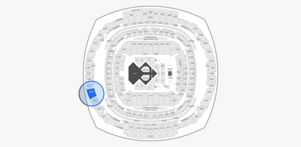 Caesars Superdome Seating Chart