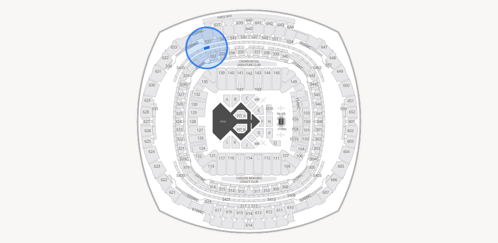 Caesars Superdome Seating Chart