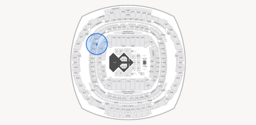 Caesars Superdome Seating Chart
