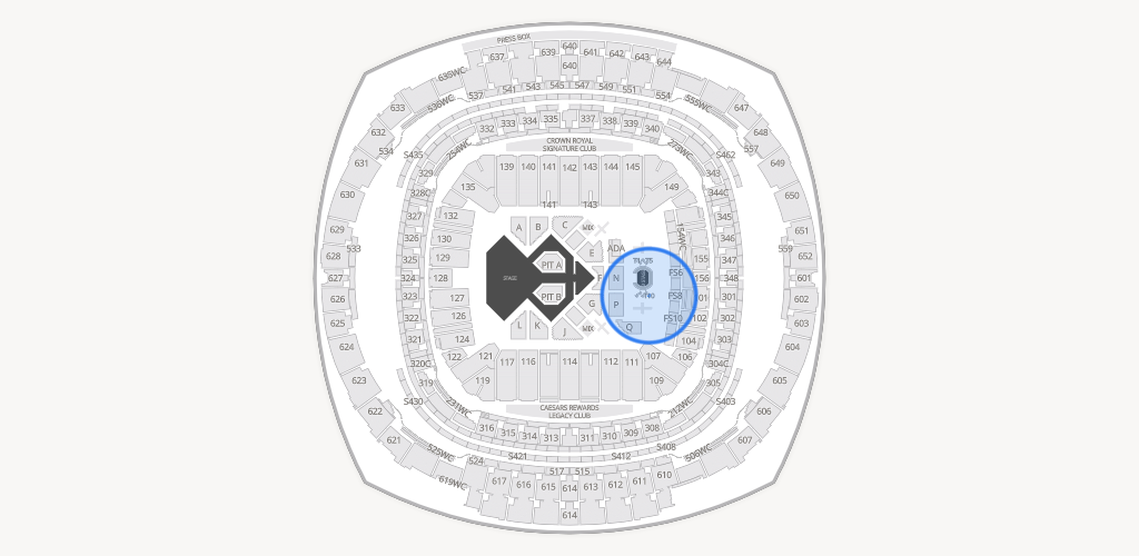 Caesars Superdome Seating Chart