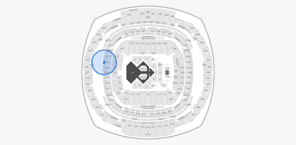 Caesars Superdome Seating Chart