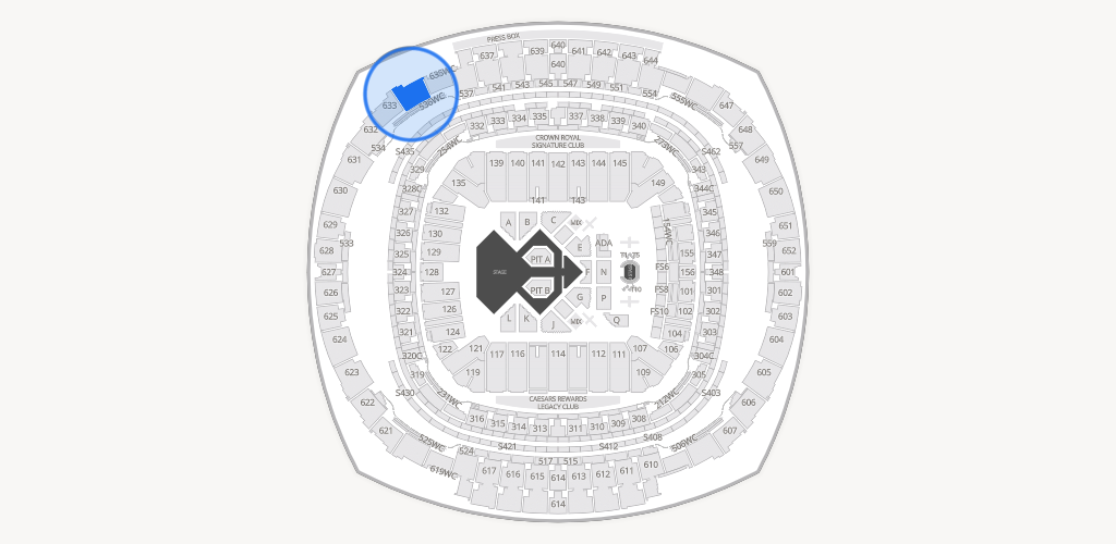 Caesars Superdome Seating Chart