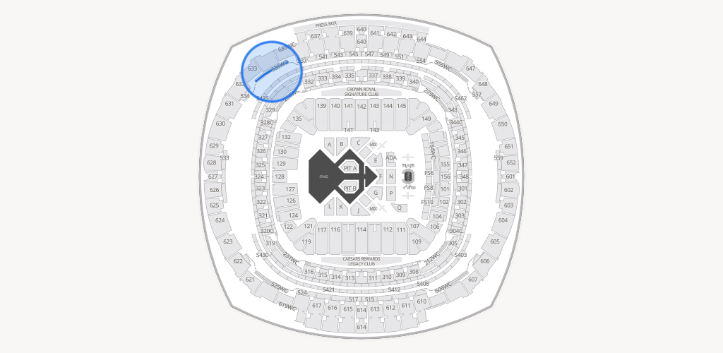 Caesars Superdome Seating Chart