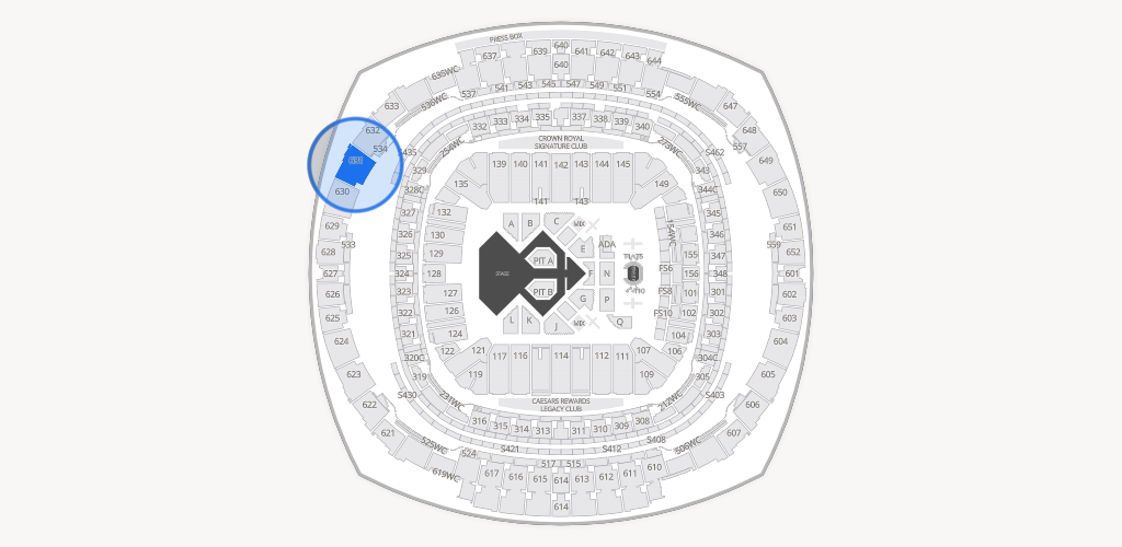 Caesars Superdome Seating Chart