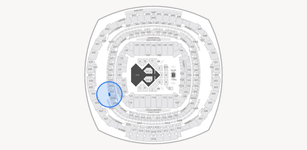 Caesars Superdome Seating Chart